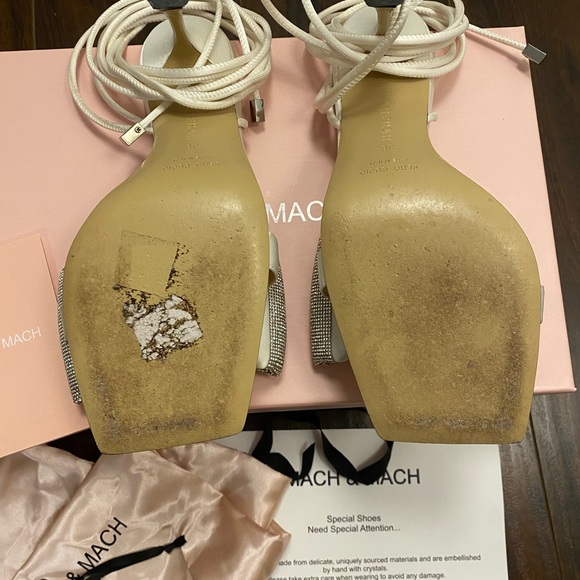 Mach & Mach | Nicole Crystal Bow Heeled Sandal - Picture 5 of 7